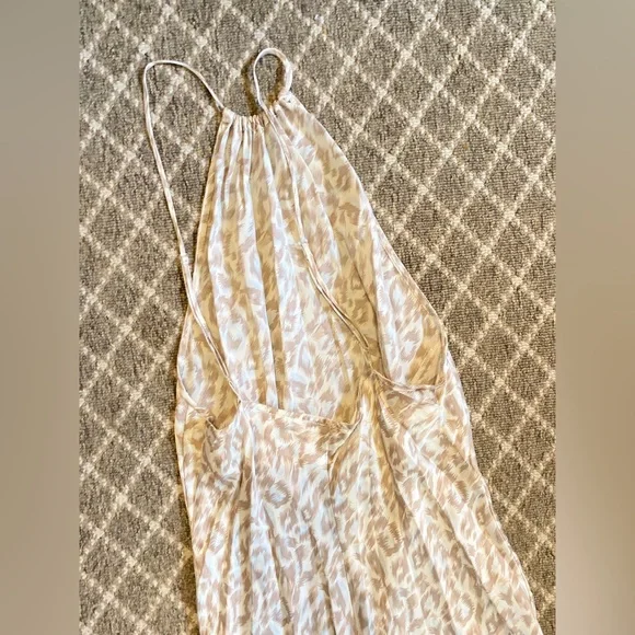 Victoria's Secret Cream and Tan Backless Dress, Size Small - Picture 4 of 4